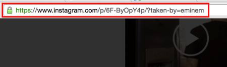 instagram video link